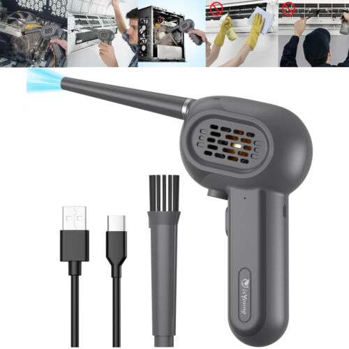 Cordless Air Duster 2-Spin Rate 7800mAH Rechargeable Battery For Computer Car PC