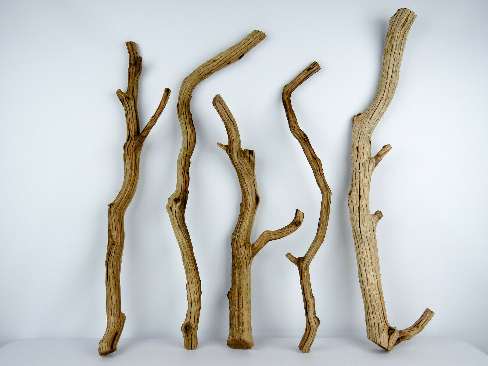 5 PC Set, Aquarium Decor, Manzanita Branches, Manzanita Driftwood,