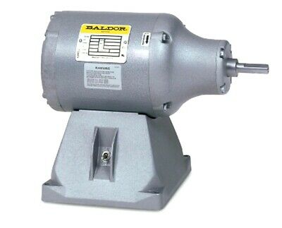 Baldor Motor LPL50 1/2HP Single Shaft Heavy Duty Polishing Lathe Buffer 3450RPM